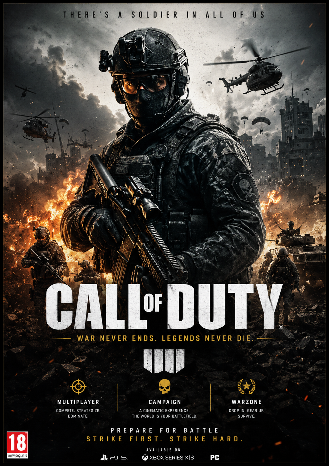 Call Of Duty HD Wall Poster