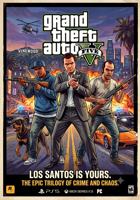 GTA 5 HD Wall Poster