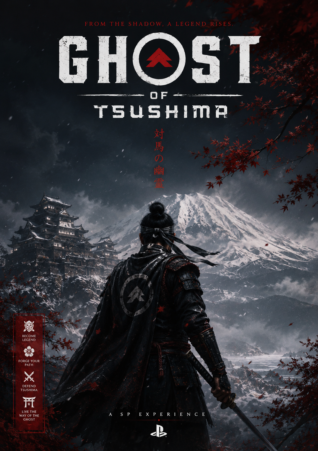 Ghost of Tsushima: rise of a legend HD Wall Poster
